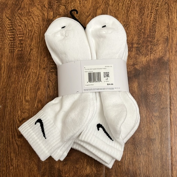 Nike Everyday Ankle Cotton Cushioned Socks 6 Pack - Picture 11 of 17